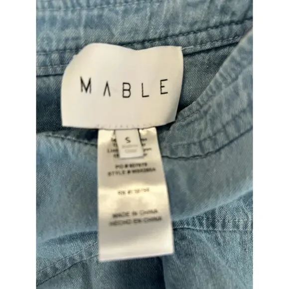 Light Wash Denim Mini Skirt by Mable Size Small - Picture 3 of 6